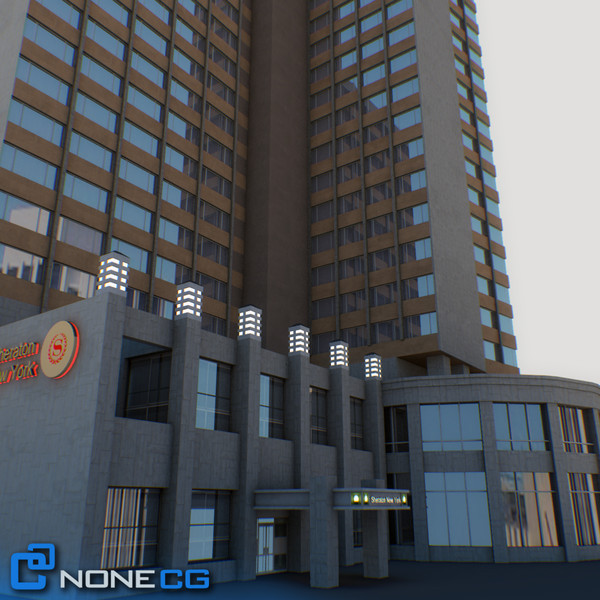 3d sheraton 7th avenue building - NYC Building Sheraton 7th Avenue... by NONECG